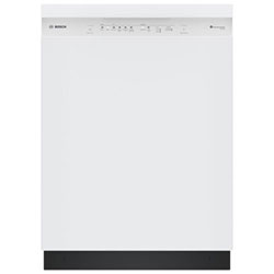 Open Box - Bosch 300 Series 24" 48dB Built-In Dishwasher w/Stainless Steel Tub (SHE41CM2N) - White - Scratch & Dent