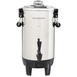 HOMECRAFT Quick-Brewing 1000-Watt Automatic 30-Cup Coffee Urn - Stainless Steel