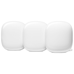 GOOGLE Nest Wifi Pro Wi-Fi 6E Router - 3 Pack, Snow (Ga03690-Ca)