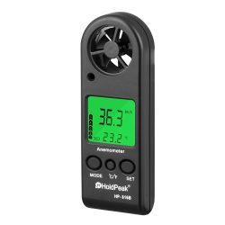 MYACUC Anemometer Handheld Wind Speed Meter for Measuring Wind Speed Temperature, Anemometer Measuring for Windsurfing Sailing Fishing Outdoor