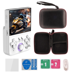 THE WAY Mini Handheld R36S Handheld Mini Portable Retro GBa Game Arcade 3.5-Inch HD Ps1 Handheld, Built-In 28000+ Games - 128G In White