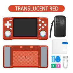 THE WAY Handheld Xf35H Game Console 3.5-Inch Screen With Wifi, Can Play Online With Vibration Psp Games, Built-In 28000+ Games - 128G In Red