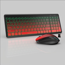 THE WAY Hot Selling 2.4G Wireless Bluetooth Dual Mode Rechargeable Keyboard Mouse Combo Set Silent Ergonomic RGB Backlight Silent Wireless Keyboard