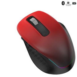 THE WAY New 2.4G Wireless Bluetooth Dual Mode RGB Backlight Computer Mouse Laptop Desktop Mouse Dual Mode Colorful Wireless Mouse \w Cool RGB Dynamic
