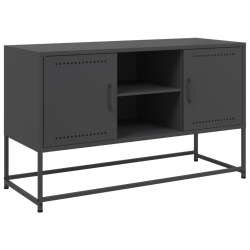 VIDAXL Tv Cabinet 100.5X39X60.5 Cm Steel In Black