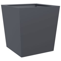 VIDAXL Garden Planter Anthracite 50X50X50 Cm Steel