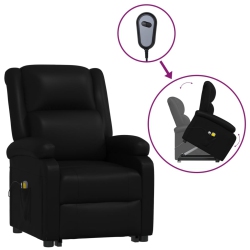 VIDAXL Stand Up Massage Chair Faux Leather In Black