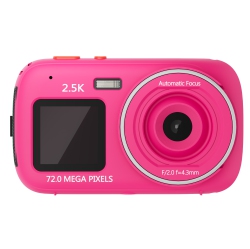 THE WAY Dual-Screen HD Digital Camera, 16X Digital Zoom, Auto Focus, 1.54-Inch HD Display, 720, 000-Pixel HD Camera, Travel Portable Photography