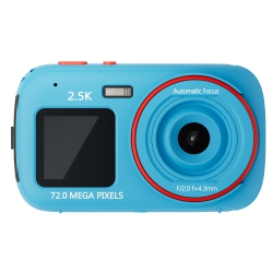 THE WAY Dual-Screen HD Digital Camera, 16X Digital Zoom, Auto Focus, 1.54-Inch HD Display, 72-Megapixel HD Camera, Suitable for Travel And Portable