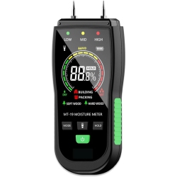 CHSSHA00 Moisture Meter Damp Meter Digital Wood Moisture Meter Wood Humidity Tester Hygrometer Timber Damp Detector Lcd Flashlight Brick Moisture