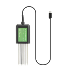 CHSSHA00 Smart Soil Sensor 5-In-1 Npk Ec Moisture Temp Ph Meter With App Data Logger USB Rechargeable Soil Tester for Garden Farm