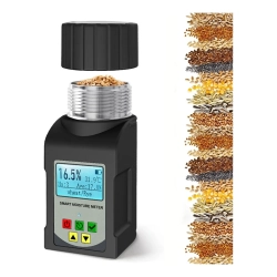 CHSSHA00 Portable Mini Cup Grain Moisture Meter for Coffee, Cocoa, Rice, Wheat 25 Kinds Grains Moisture Tester \w 250 Data Storage, Digital Meter