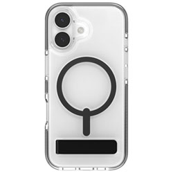 ZAGG Santa Cruz Snap Fitted Hard Shell Case with MagSafe & Kickstand for iPhone 17 - Black