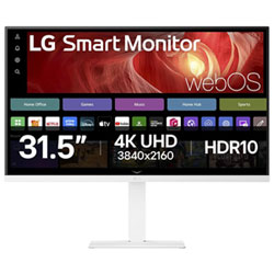 LG 27" 4K Ultra HD 60Hz 5ms GTG IPS LED webOS Smart Monitor (27U730SA-W) - White