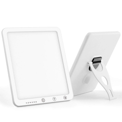 MYACUC Sad Therapy Lamp, Slim Light Box for Effective Sad Light Therapy, 10, 000 Lux Daylight Therapy Lights With Timer, Uv-Free & Full Spectrum