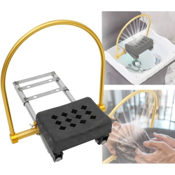 MYACUC Head Spa Equipment, Water Circulation Rack With Pillow Kit, Shower Shampoo Bed, Hair Treatment Scalp Care Waterfall Basin Faucet for Salon