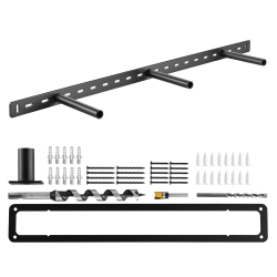 VEVOR 1 Pack Floating Shelf Bracket, 190 Lbs/86 Kg Weight Capacity, 34X6.2X1.5 Inch, Heavy Duty Hidden Shelf Brackets Support, Wall Mounting
