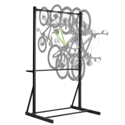 VEVOR 300Lbs/136Kg Capacity Bike Rack, for Up to 5 Bikes, Freestanding Bike Storage Rack, Carbon Steel Vertical Bicycle Stand for Home, Yard