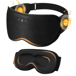 MYACUC 3D Sleep Eye Mask With Bluetooth Headset, Portable Sleep Headset With Stereo Speakers, Can Answer Calls, Suitable for Travel Or Home Use