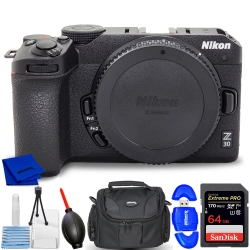 NIKON Z30 Mirrorless Camera (Body Only) 1737 - 7PC Accessory Bundle