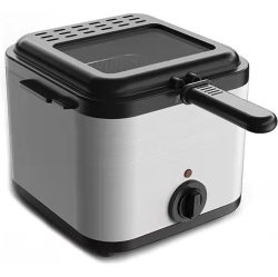 CHSSHA00 Deep Fryer, French Fries Machine, Household Fryer, Multi-Function Mini Fryer, Deep-Fried Dough Stick Fried Chicken, 2.5L