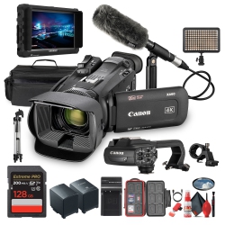 CANON Xa60 Pal Professional Uhd 4K Camcorder + Microphone + 7" Monitor + More (Bundle)
