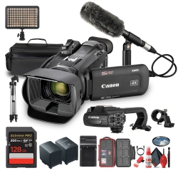 CANON Xa60 Pal Professional Uhd 4K Camcorder + 128GB Sd Card + Microphone + More (Bundle)