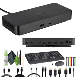DELL Wd25 Pro Dock – USB-C Docking Station Bundle + Accessories