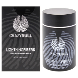 CRAZY BULL HAIR Lightning Hair Building Fibers - 2 By for Men - 0.78 OZ Fiber In Dark Brown