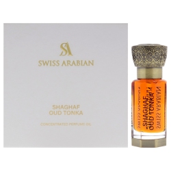 SWISS ARABIAN Shaghaf Oud Tonka By for Unisex - 0.4 OZ Concentrated Perfume Oil (Mini)