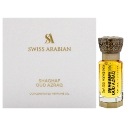 SWISS ARABIAN Shaghaf Oud Azraq By for Unisex - 0.4 OZ Perfume Oil (Mini)