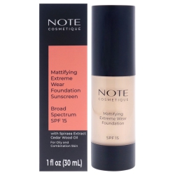 NOTE COSMETIQUE Mattifying Extreme Wear Foundation Spf 15 - 01 By for Women - 1 OZ Foundation In Beige