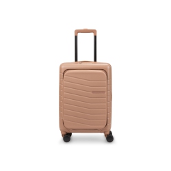 BUGATTI - Munich Pro Hardside Carry-On With Front Pocket - In Beige