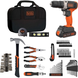 BLACKDECKER Beyond By Black+Decker Home Tool Kit With 20V Max Drill/driver, 83-Piece (Bdpk70284C1Aev)