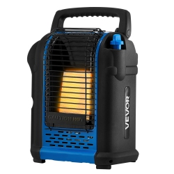 VEVOR 9000Btu Portable Propane Heater, Forced Radiant Space Heater \w Stepless Temp Settings & Tip-Over Protection, Portable Garage/shop for Sports