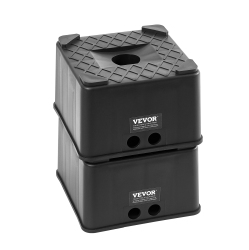 VEVOR 6" High Trailer Jack Blocks, Heavy Duty Rv Leveling Blocks, Each \w 6000Lbs Capacity, As Rv Jack Stand, Stool, for Travel Trailers, 5Th Wheels