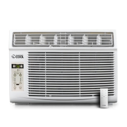 COMMERCIAL COOL Window Air Conditioner 8000 Btu, Ac Window Unit Cools Up to 350 Square Feet