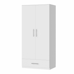 FAMAPY Armoire: A Stylish, Durable & Versatile Two-Door Wardrobe With Powerful Storage, Moisture-Proof Desig, (31.5”W X 18.9”D X 66.9”H) In White