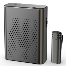 MYACUC Portable Wireless Voice Amplifier With Wireless Lavalier Microphone, Mini Speaker for Teachers, Streaming, Lectures, Conferences