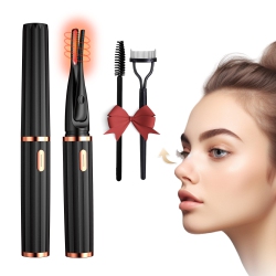 MYACUC Electric Heated Eyelash Curler, 2 In 1 Portable Eyelash Curler, 3 Temperature Modes, USB Rechargeable, Great Gift for Women And Girls