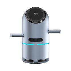 MYACUC 3-In-1 Charging Station for Multiple Devices, Charging Stand \w Portable Built-In Speaker, Qi2 Fast Wireless Charger for Iphone Apple Watch &