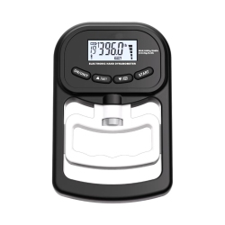 CHSSHA00 Digital Hand Strength Meter, Hand Dynamometer, Black, Electronic Grip Strength Gauge, Grip Strength Trainer, Power Meter \w USB Charging