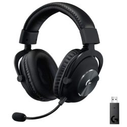 LOGITECH G Pro X Wireless Lightspeed Gaming Headset With Voce Mic Filter Tech, 50 MM Pro-G Drivers, And Dts Headphone - Black (981-000906) In Blue