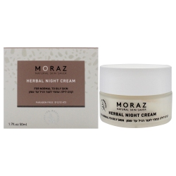 MORAZ Herbal Night Cream for Normal to Oily Skin By for Unisex - 1.7 OZ Cream