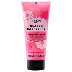 I LOVE COSMETICS Scented Hand And Nail Cream - Glazed By for Women - 3.4 OZ Cream In Raspberry