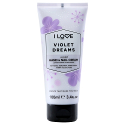 I LOVE COSMETICS Scented Hand And Nail Cream - Violet Dreams By for Women - 3.4 OZ Cream