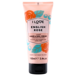 I LOVE COSMETICS Scented Hand And Nail Cream - English Rose By for Women - 3.4 OZ Cream