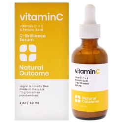 NATURAL OUTCOME Vitaminc C-Brilliance Serum By for Women - 2 OZ Serum