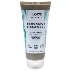 I LOVE COSMETICS Naturals Hand Cream - Bergamot And Seaweed By for Women - 3.4 OZ Cream