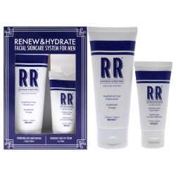 REUZEL Rr Renew And Hydrate Duo By for Men - 2 PC 1OZ Intensive Care Eye Cream, 3.38OZ Hydrating Face Moisturizer